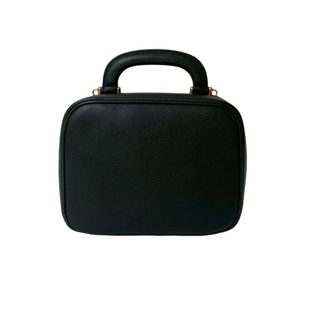 CHANEL Black Caviar Leather Logo Shoulder Bag - Picture 3 of 10